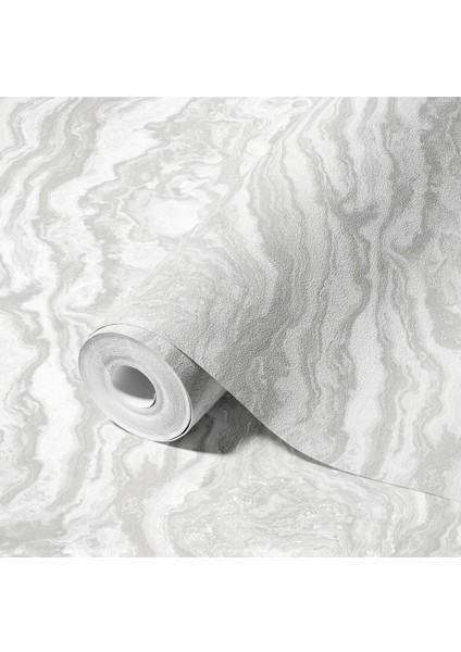 Mermer Desenli Düz Sade Duvar Kağıdı 16,5 M², Silinebilir - Roka 23102-1