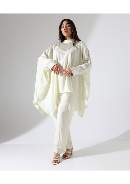 Asimetrik Işıltılı Iki Parça Abiye Takım modelleri