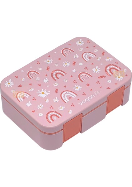 Bento 700ML Lunchbox Yeni Koleksiyon Tek Katlı 3 Bölmeli Abs Plastik Çocuk Sefer Tası Yemek Kutusu