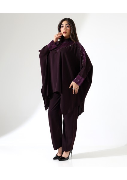 Asimetrik Işıltılı Iki Parça Abiye Takım modelleri