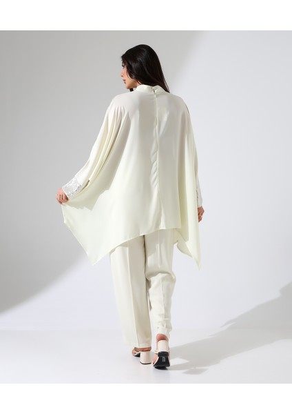 Asimetrik Işıltılı Iki Parça Abiye Takım