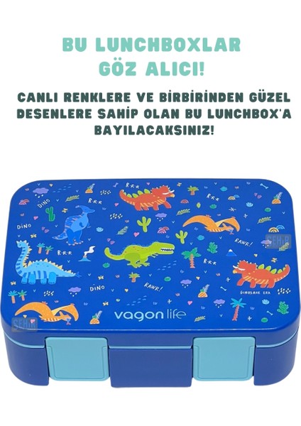 Bento 700ML Lunchbox Yeni Koleksiyon Tek Katlı 3 Bölmeli Abs Plastik Çocuk Sefer Tası Yemek Kutusu modelleri