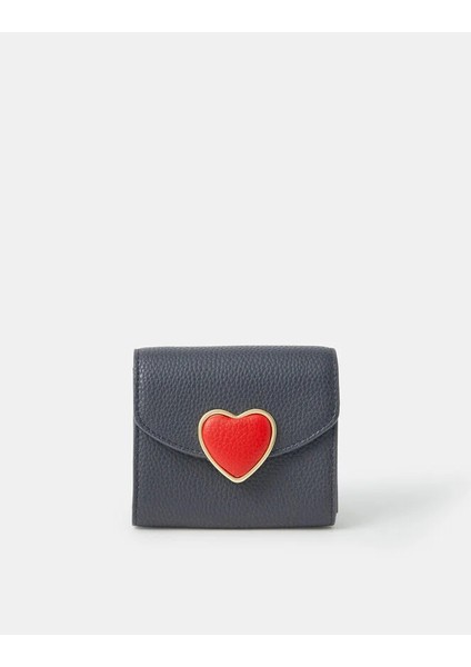 Kalp Cüzdan Lacivert