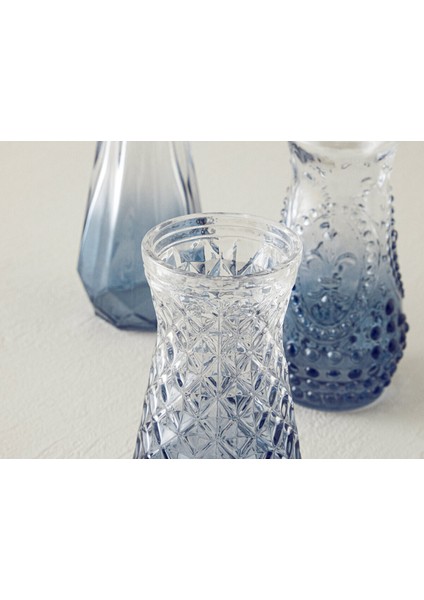 Füme Renkli Şık 3'lü Cam Vazo Seti, Modern ve Zarif Dekoratif Aksesuar modelleri