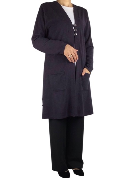 Kadın Önü Üç Düğmeli Mevsimlik Cepli Hırka fiyatları