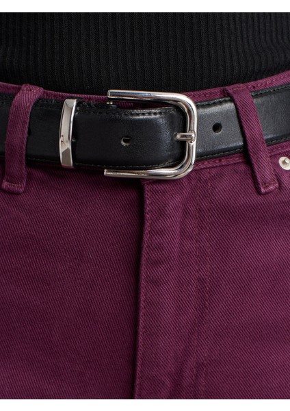 72054 Parçaboya Geniş Kesim Denim Pantolon-Mor fırsatları