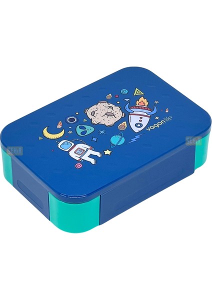 Bento 900ML Lunchbox Yeni Koleksiyon Tek Katlı 2 Bölmeli Pp Plastik Çocuk Sefer Tası Yemek Kutusu