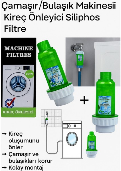Çamaşır/bulaşık Makinesi Kireç Önleyici Siliphos Filtre