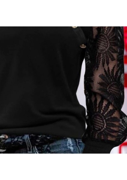 Mdb Kadın Uzun Kollu Yakası Asimetrik Detaylı Düğmeli Viskon Iki Iplik Bluz modelleri