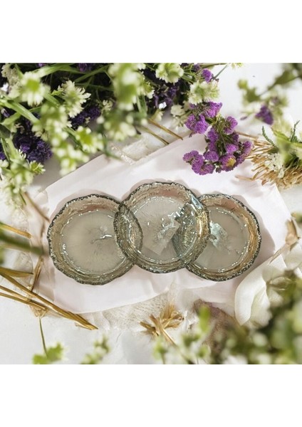 Gri Mini Çerezlik Tabak, 12 Cm, Şık ve Kullanışlı Tasarım.