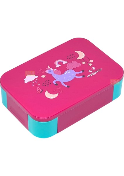 Bento 900ML Lunchbox Yeni Koleksiyon Tek Katlı 2 Bölmeli Pp Plastik Çocuk Sefer Tası Yemek Kutusu