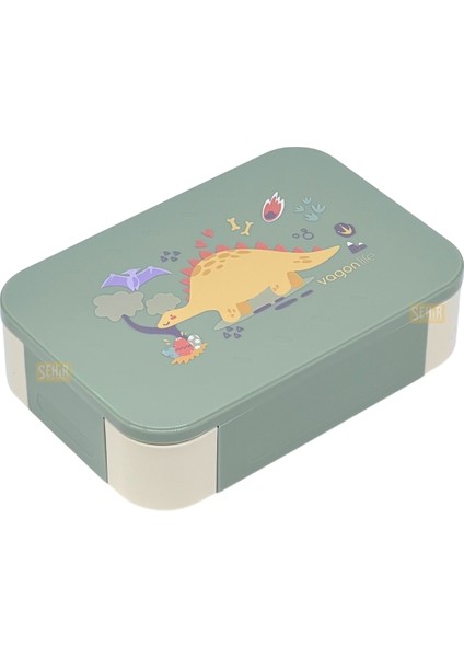 Bento 900ML Lunchbox Yeni Koleksiyon Tek Katlı 2 Bölmeli Pp Plastik Çocuk Sefer Tası Yemek Kutusu