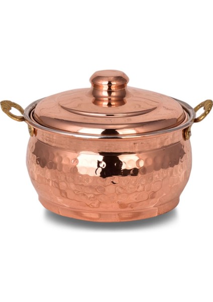 15 cm Bakır Mini Güveç Tencere, Şık ve Dayanıklı Mutfak Ürünleri
