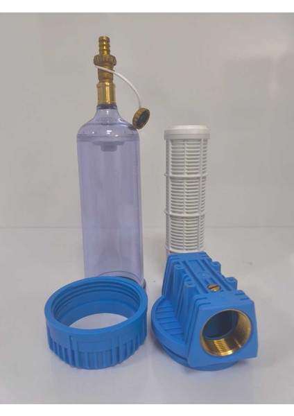 Aqua 10” Yıkanabilir Alttan Tahliyeli Ön Filtre – 1-1/2” Bağlantı Çapı modelleri