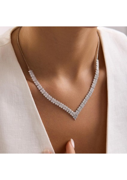 Su Yolu Set Beyaz Altın Bukle Form 14 Ayar fırsatları