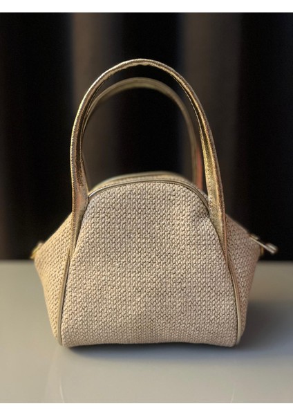 Armoni Hasır Mini El ve Omuz Çantası modelleri
