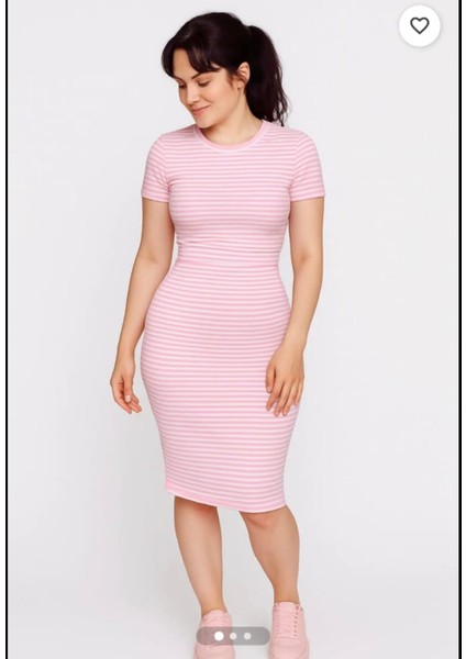 Kadın Çizgili Elbise