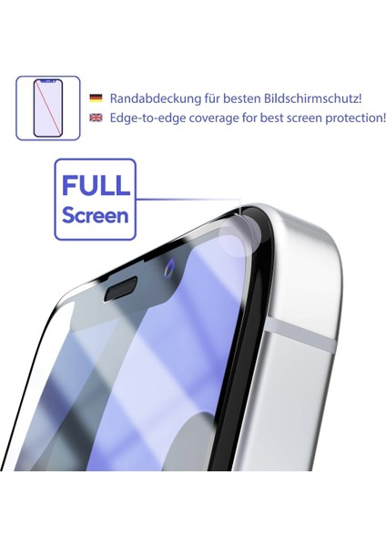 iPhone 17 / 17 Air / 17 Pro / 17 Promax Için Anti Static Temperli 9h Tam Kaplayan Darbeye Dayanıklı Ekrankoruyucu