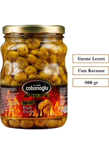 Çobanoğlu Izgara Yeşil Zeytin | Cam Kavanoz | +Plus Lezzet fiyatları