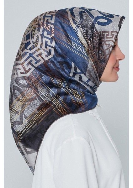 Nostalji Serisi %100 Twill Ipek Eşarp 8245D 09 modelleri