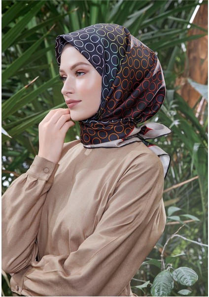 %100 Twill Ipek Eşarp 4005D 80