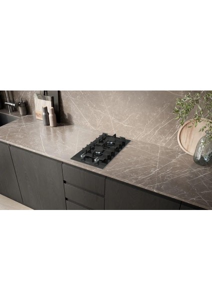 ER3A6BI40 Ocak Ankastre Gazlı Domino Seramik Siyah fırsatları