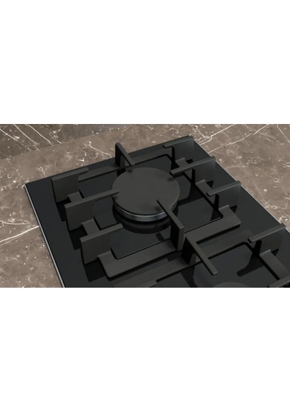 ER3A6BI40 Ocak Ankastre Gazlı Domino Seramik Siyah indirimleri