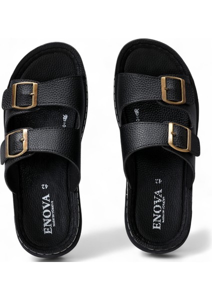 Kaliteli Suni Deri ve Ortopedik Taban ile Erkekler Için Maksimum Konfor