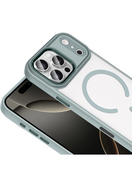 Apple iPhone 17 Pro Kılıf Wireless Şarj Özellikli Redclick Krom M-Safe Silikon Kapak fırsatları