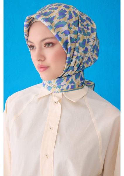 %100 Twill Ipek Eşarp 4103D 54