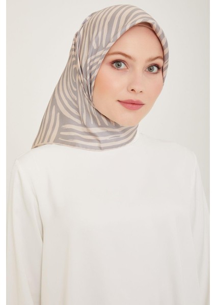 %100 Twill Ipek Eşarp 4010D 02