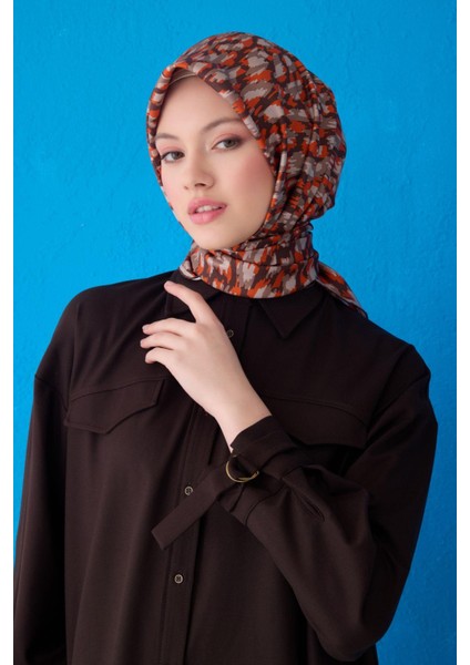 %100 Twill Ipek Eşarp 4103D 86