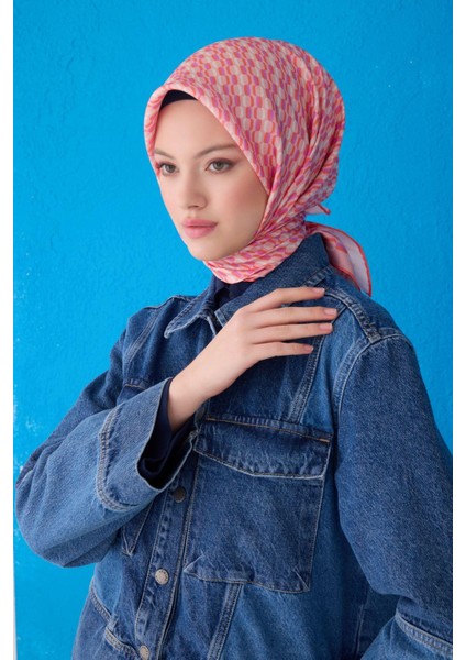 %100 Twill Ipek Eşarp 4124D 03