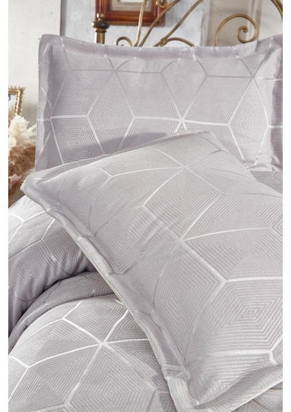 Verona 3 Parça Çift Kişilik Yatak Örtüsü Gri indirimleri