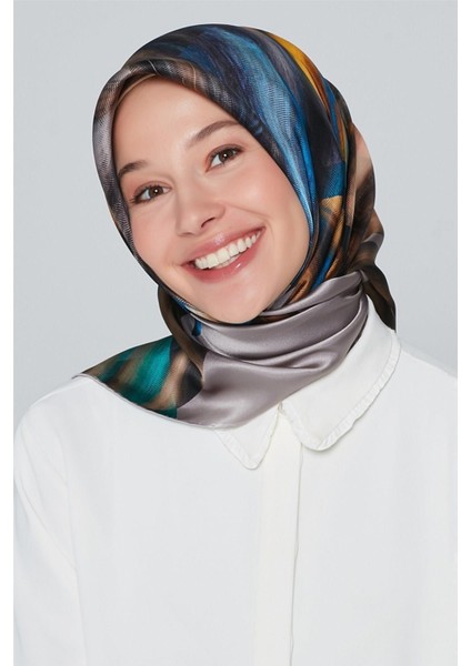 Nostalji Serisi %100 Twill Ipek Eşarp 8339D 32