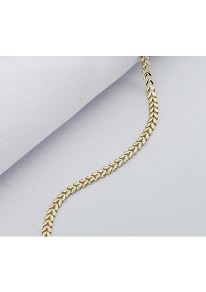 14 Ayar Yaprak Modeli Bileklik 2.93 Gr. fiyatları