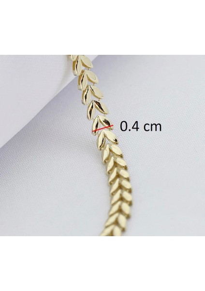 14 Ayar Yaprak Modeli Bileklik 2.93 Gr. modelleri