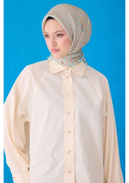 %100 Twill Ipek Eşarp 4124D 52 modelleri