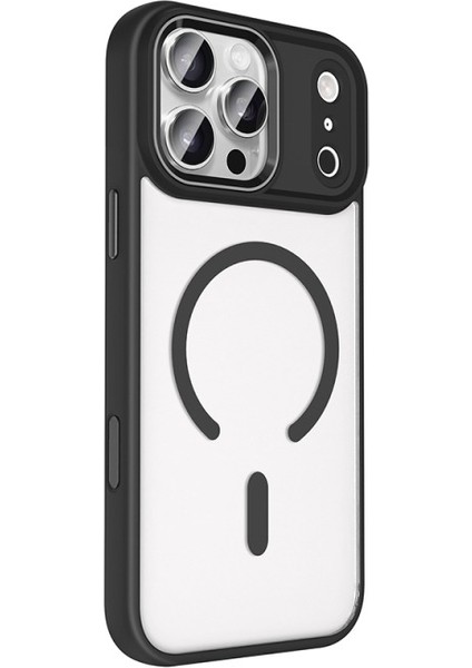 Apple iPhone 17 Pro Kılıf Wireless Şarj Özellikli Redclick Krom M-Safe Silikon Kapak