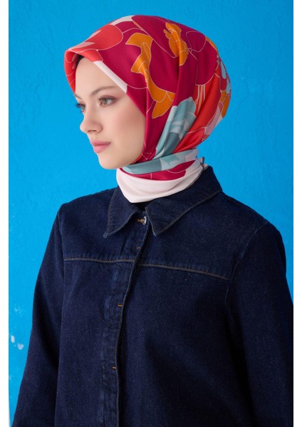 %100 Twill Ipek Eşarp 4127D 09