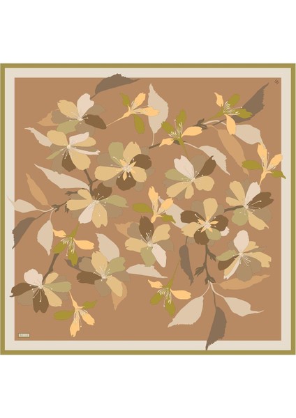 %100 Twill Ipek Eşarp 4100D 39 modelleri