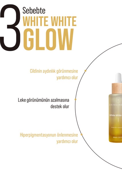 White White Glow Leke Serumu (Arbutin %2 Hyaluronic Acid) Cilt Tonu Eşitlemeye Yardımcı Serum indirimleri