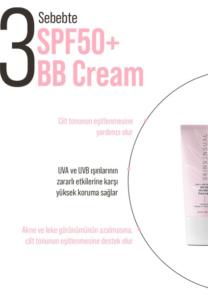 Bb Krem Extra Light | 50 Spf Uva/uvb Pa++++ Aydınlık ve Canlılık indirimleri