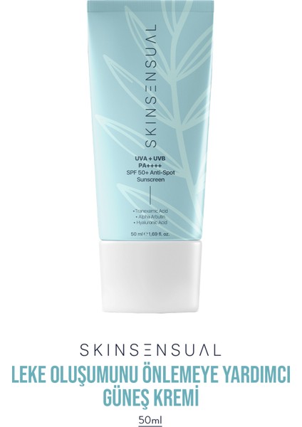 Leke Karşıtı, Nemlendirme Etkili Güneş Kremi 50 Spf Uva/uvb Pa++++