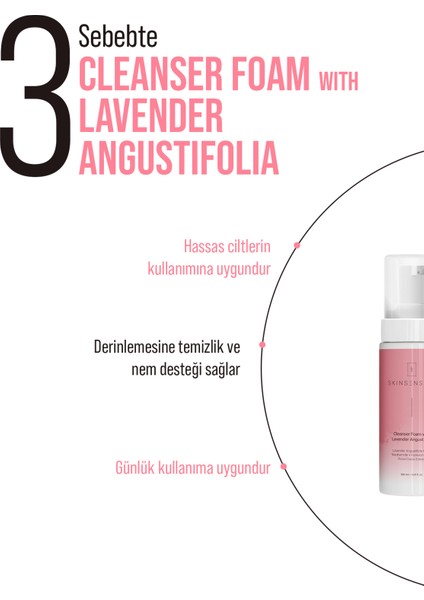 Cleanser Foam With Lavender Angustifolia Temizleme Köpüğü indirimleri