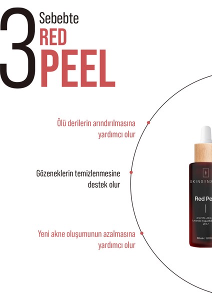 Red Peel Canlandırıcı ve Cilt Tonu Eşitleyici Kırmızı Peeling Serum 30 ml indirimleri