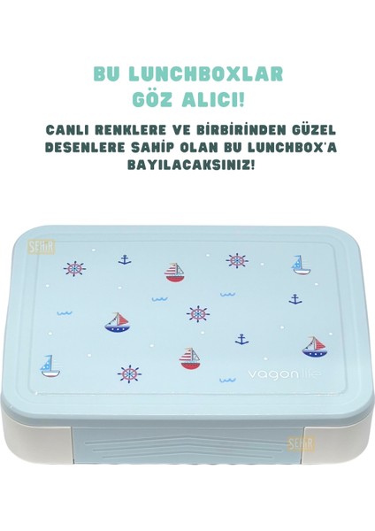 Bento 1330ML Lunchbox Yeni Koleksiyon Tek Katlı 5 Bölmeli Pp Plastik Çocuk Sefer Tası Yemek Kutusu fırsatları