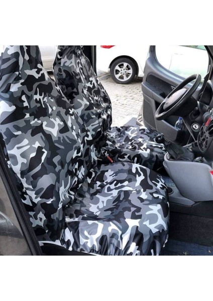 Volkswagen Jetta Kamuflaj Penye Yıkanabilir Esnek Kılıf Servis Kılıfı 4 Parça