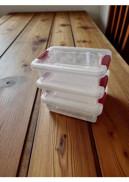 3'lü Saklama Kabı / Şeffaf Şık Görünüm Rahat Kullanım Sızdırmaz Kapak modelleri