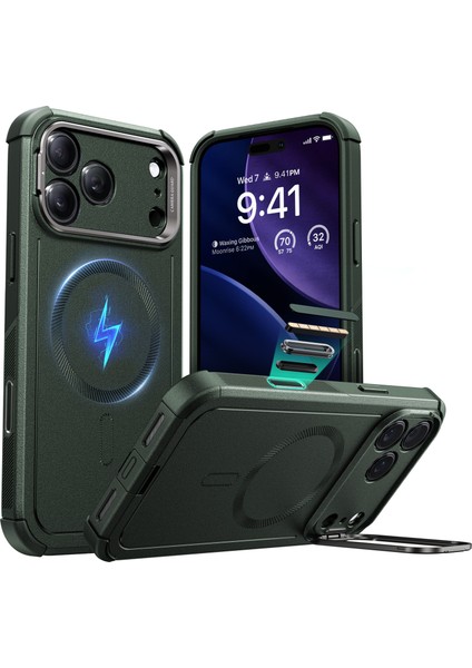 Apple iPhone 17 Pro Cyber Tough Magsafe Stantlı Kılıf
